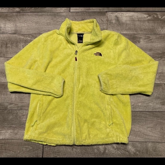 The North Face Jackets & Coats The North Face Yellow Osito Fuzzy Full Zip Fleece Womens
